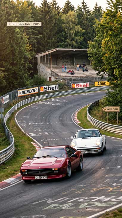 Porsche 911 Carrera vs Ferrari 308 GTBi