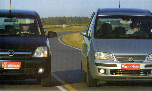 Chevrolet Meriva GLS 1.8 16v vs Fiat Idea HLX 1.8