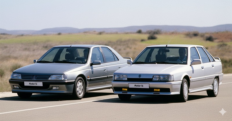 Peugeot 405 Mi16 vs Renault 21 Turbo