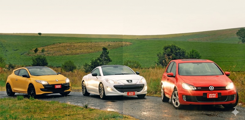 Peugeot RCZ vs Renault Megane III RS vs Volkswagen Golf GTi